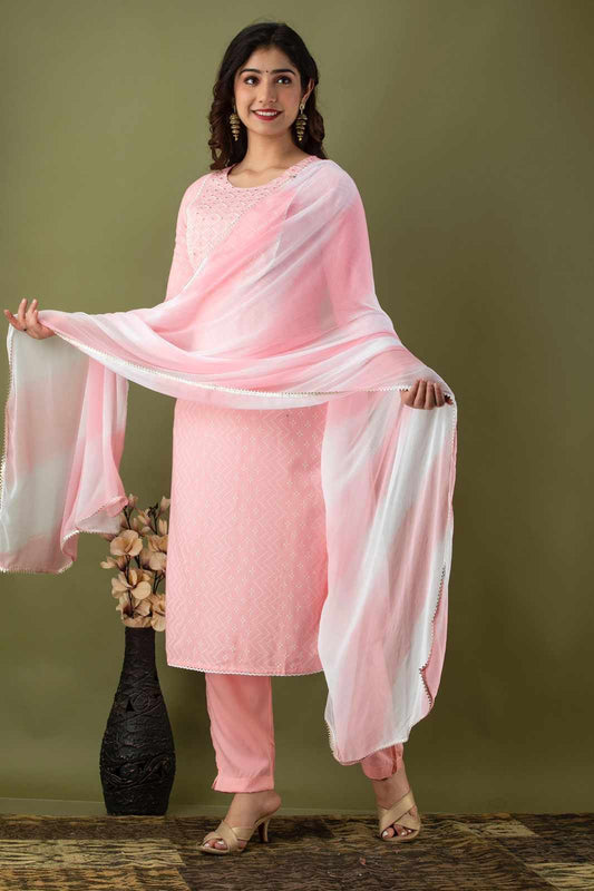 SALE: Bandhej Dual Tone Suit Set (3 piece) - DEAL