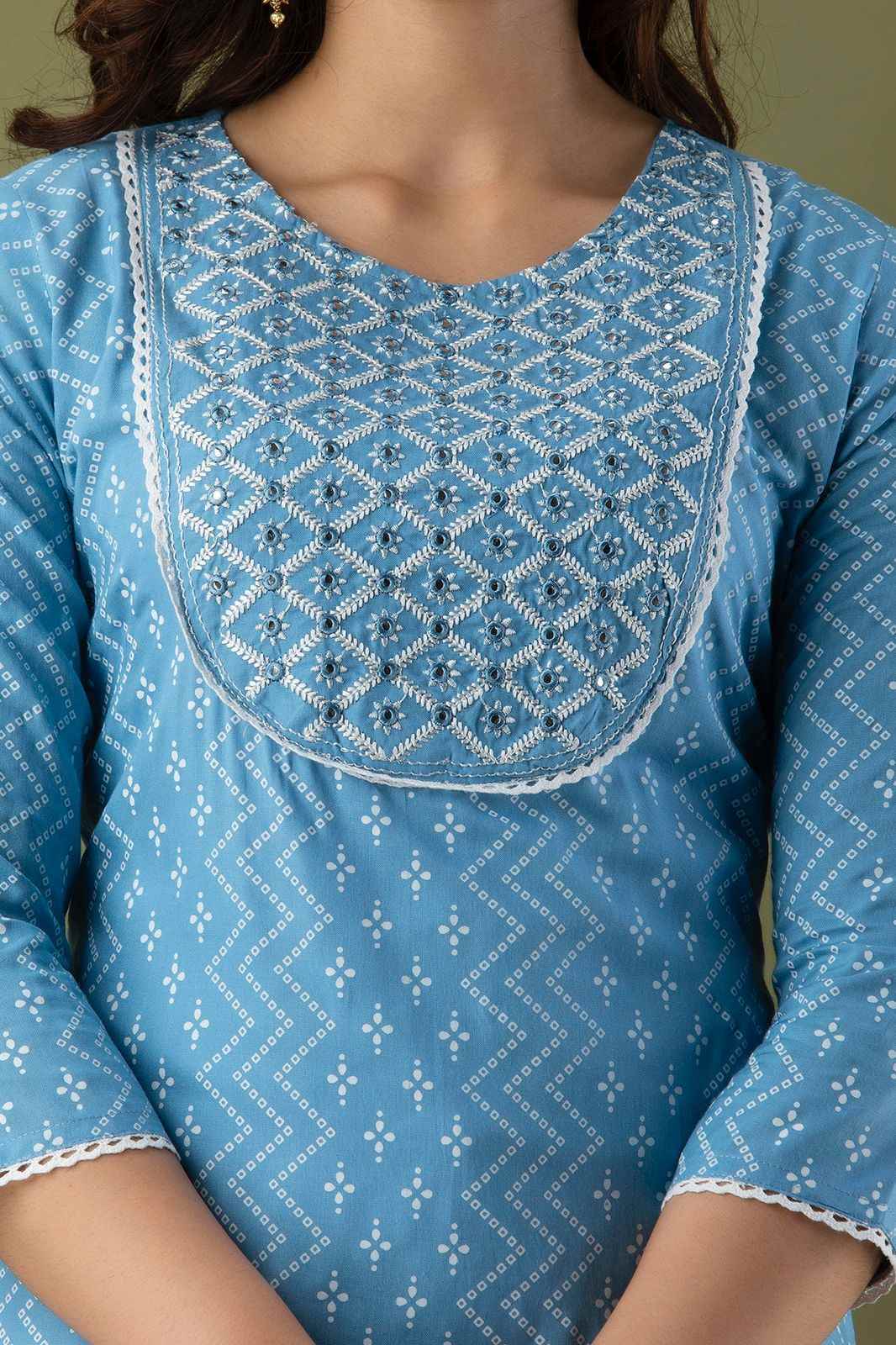 SALE: Bandhej Dual Tone Suit Set (3 piece) - DEAL