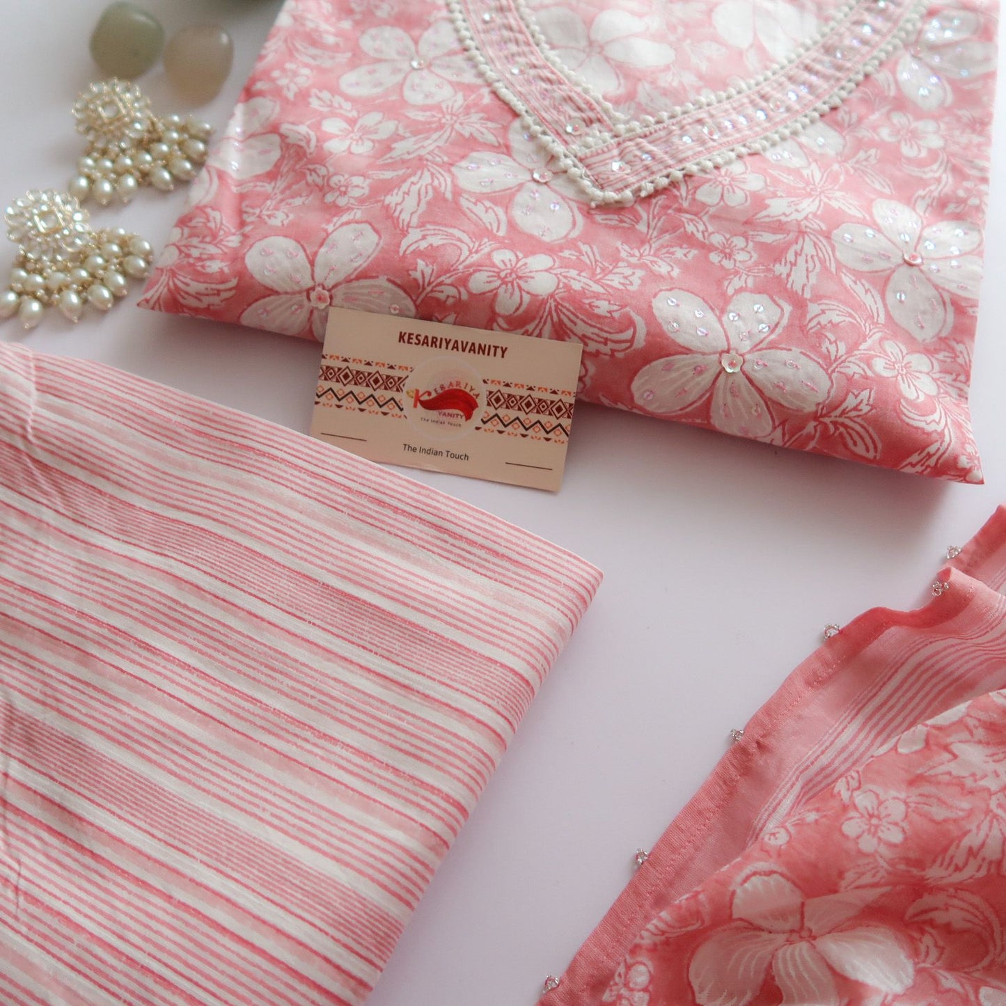 Luxurious Jasmine Soft Cotton Suit (3 piece)