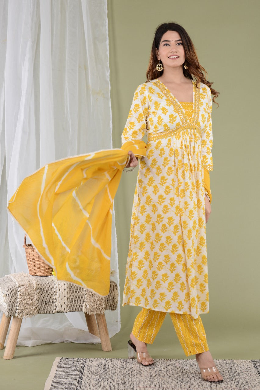 Summer in Aam Ras Premium Cotton Suit Set