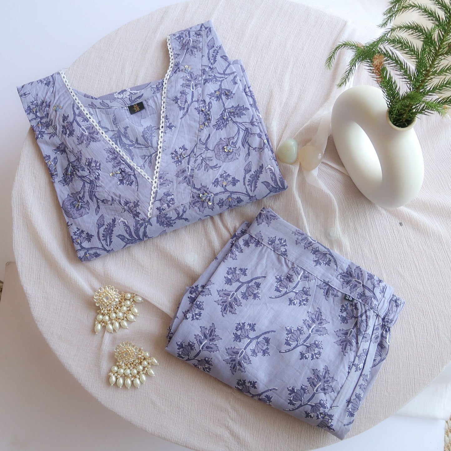Pure Comfort: Alpine Violet Blue Hues Suit