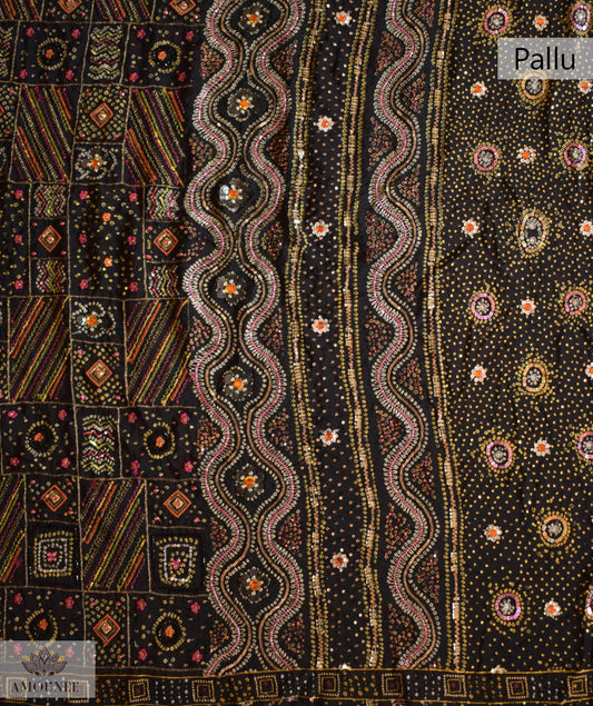 BANDHANI CREPE SILK SAREE