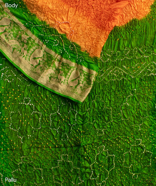 Bandhani Silk Saree