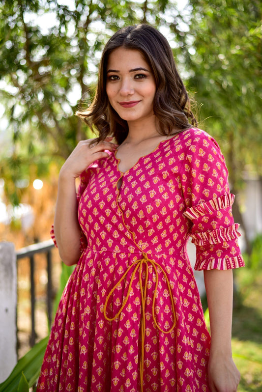 neelima pink kurta set