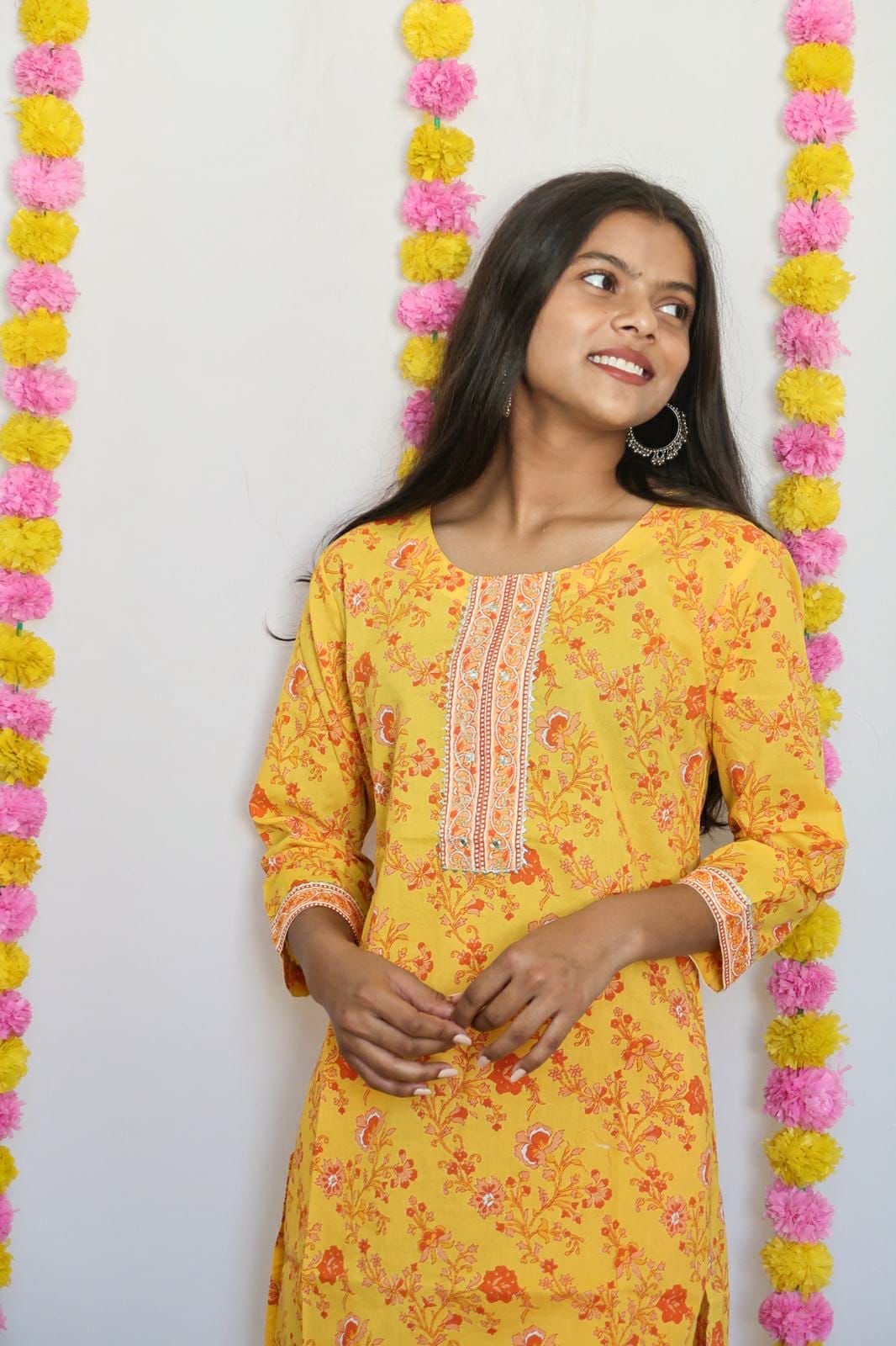 SALE: Sunflower Orange Suit Set