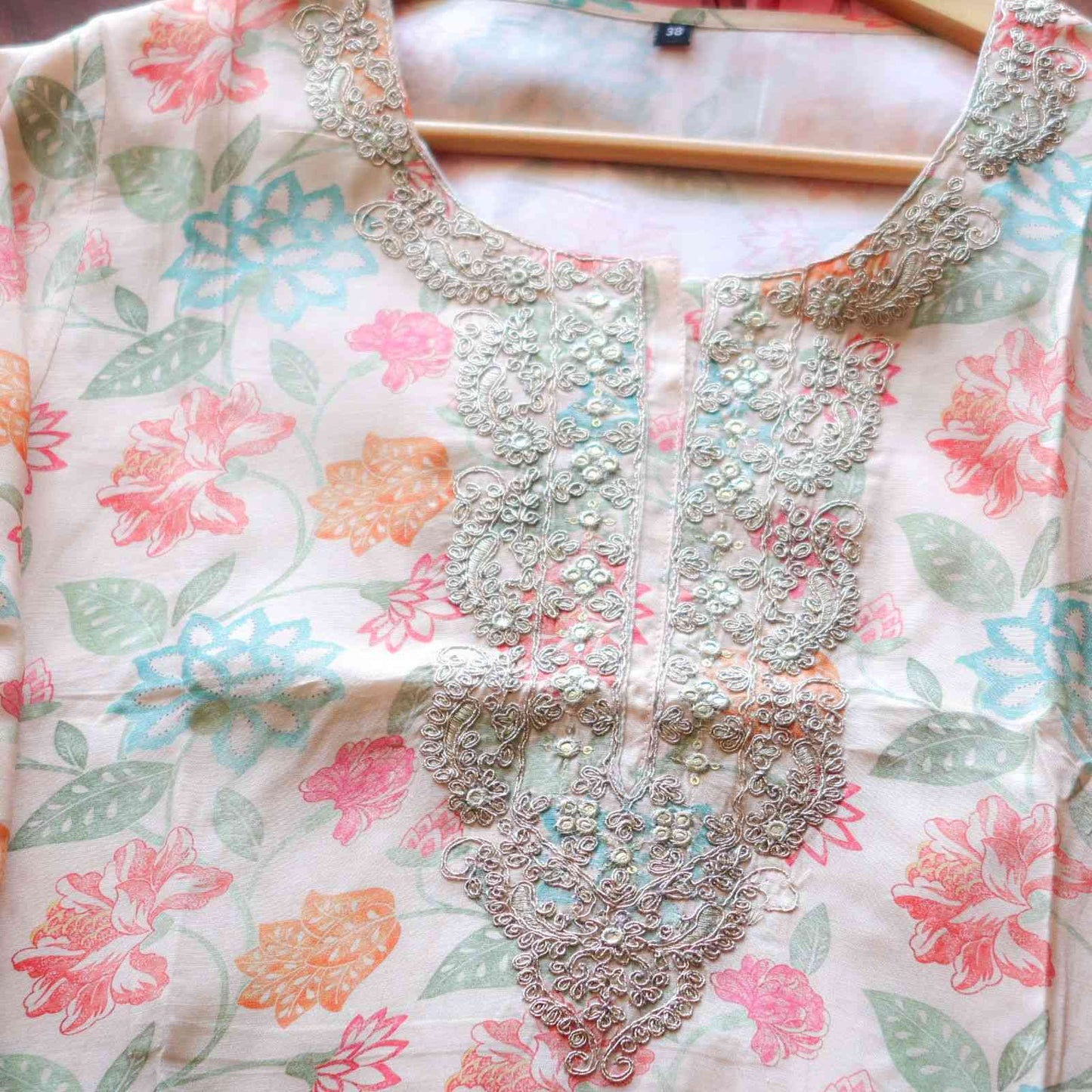 SALE: Floral Zariwork Suit Set