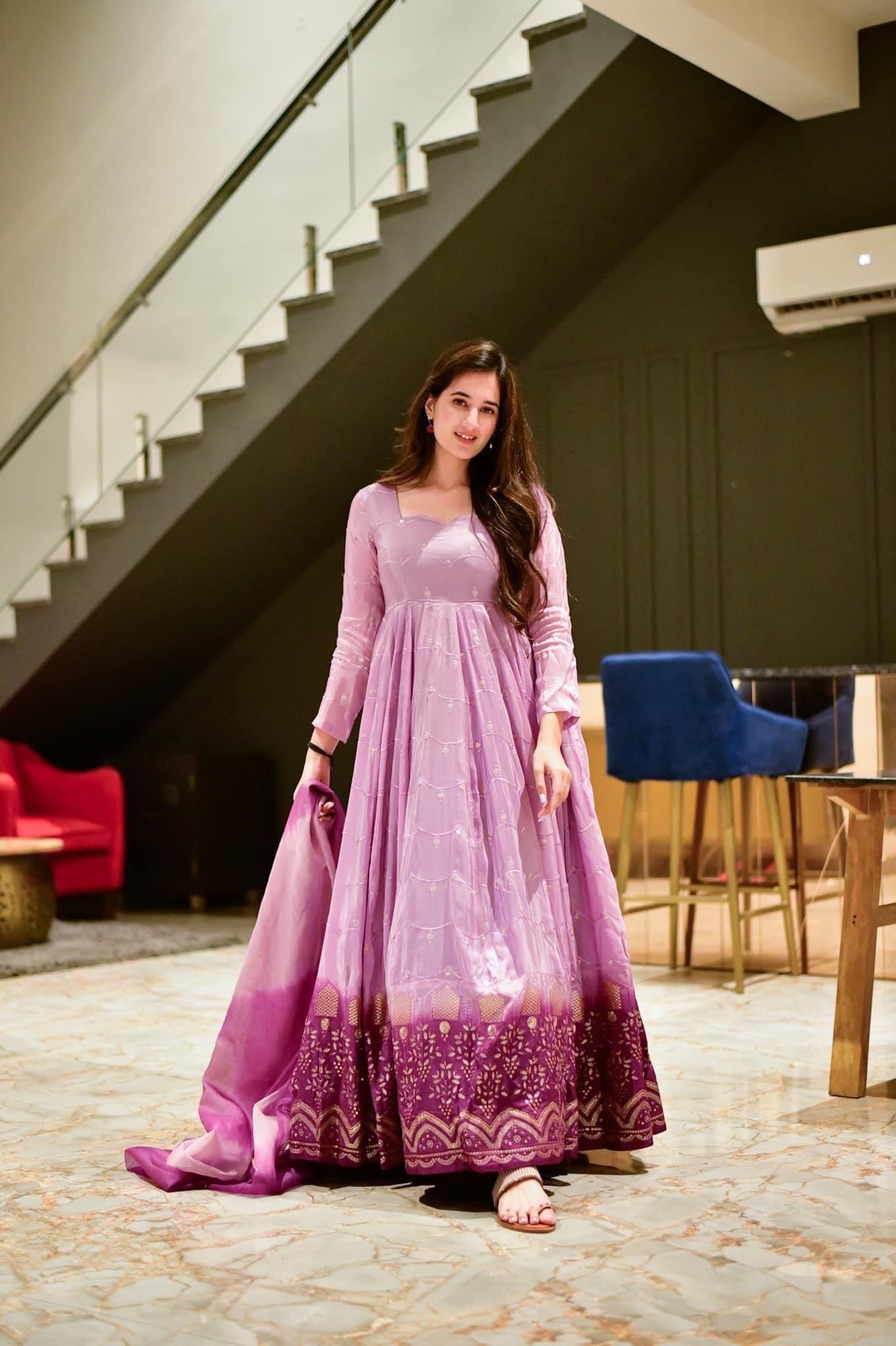 Natasha ombre silk embroidered set