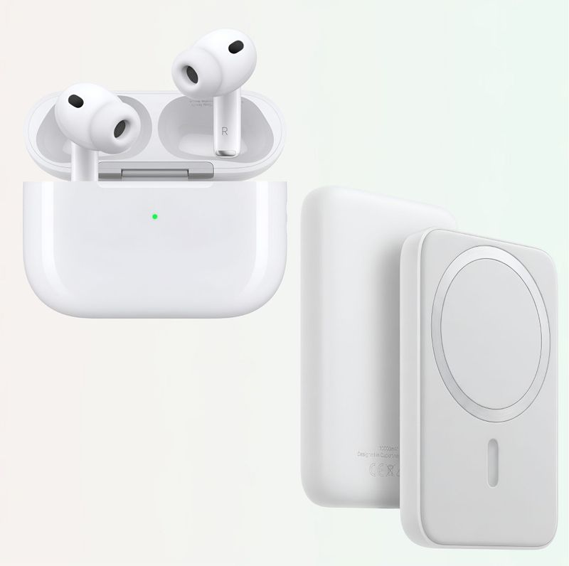 Morxt Airpod PRO 2 + Megasafe Power Bank Combo/White.X95 Bluetooth Gaming Headset (White, True Wireless)