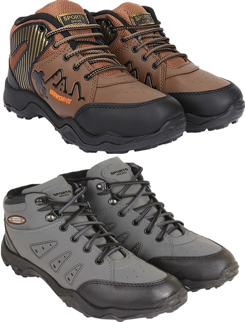 ARMADO Combo pack of 2 casual, boot shoes for men Boots For Men (Multicolor , 8)